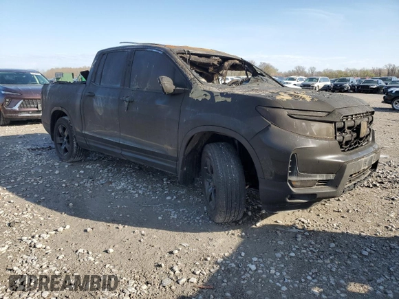 2024 Honda Ridgeline Black Edition with VIN 5FPYK3F84RB023458, listed as a Copart auction lot 50811185 with Not provided miles and Non repairable. Bid and sale history available at DreamBid. Image 4.