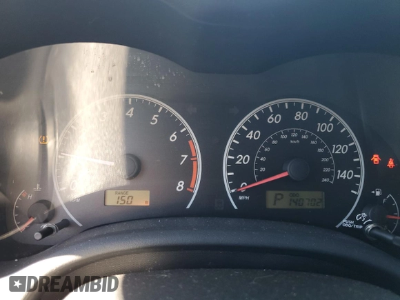 2009 Toyota Corolla with VIN 1NXBU40E29Z088776, listed as a Copart auction lot 77190524 with 140,702 mi miles and Salvage Title. Bid and sale history available at carsss.com. Image 9.