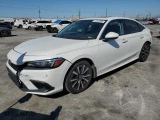 2022 Honda Civic Sedan EX with VIN JHMFE1F72NX000939, listed as a Copart auction lot 52257285 with 37,273 mi miles and Salvage Title. Bid and sale history available at carsss.com. Image 1.