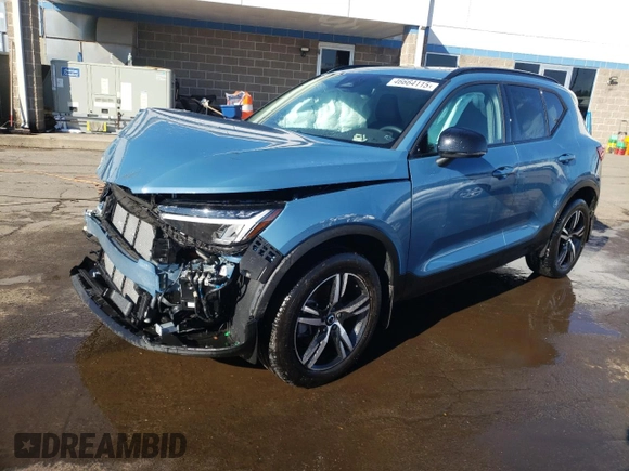 2024 Volvo XC40 Core Bright Theme with VIN YV4L12UK3R2208017, listed as a Copart auction lot 46664115 with 10,937 mi miles and Salvage title. Bid and sale history available at DreamBid. Image 1.