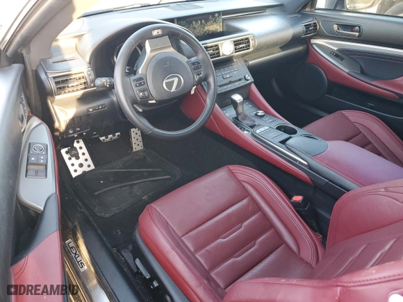 2015 Lexus RC 350 with VIN JTHHE5BCXF5005970, listed as a Copart auction lot 45228965 with 76,824 mi miles and Salvage Title. Bid and sale history available at carsss.com. Image 8.