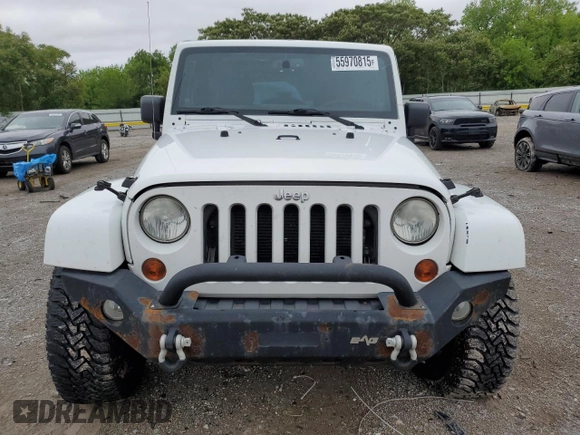 2013 Jeep Wrangler Sahara with VIN 1C4AJWBGXDL579341, listed as a Copart auction lot 55970815 with 105,961 mi miles and Salvage title. Bid and sale history available at DreamBid. Image 5.