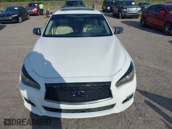2014 Infiniti Q50 Hybrid Premium with VIN JN1AV7AP2EM690136, listed as a IAAI auction lot 42481510 with 203,832 mi miles and . Bid and sale history available at DreamBid. Image 12.