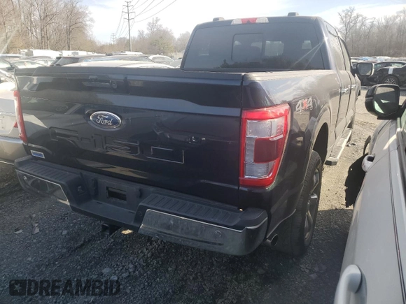 2023 Ford F-150 XL with VIN 1FTFW1ED7PFA06556, listed as a Copart auction lot 45241085 with 51,075 mi miles and Salvage Title. Bid and sale history available at carsss.com. Image 3.