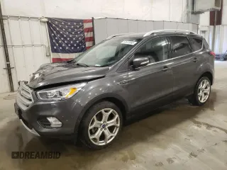2019 Ford Escape Titanium with VIN 1FMCU9J93KUC54523, listed as a Copart auction lot 53613665 with 140,895 mi miles and Salvage title. Bid and sale history available at DreamBid. Image 1.