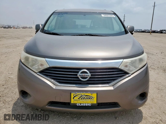 2014 Nissan Quest SV z VIN JN8AE2KP0E9101509, wystawiony jako Copart lot #58003325 z przebiegiem 198 287 mil mil oraz Czysty tytuł • Clean title. Historia ofert i sprzedaży dostępna na DreamBid. Obrazek 5.