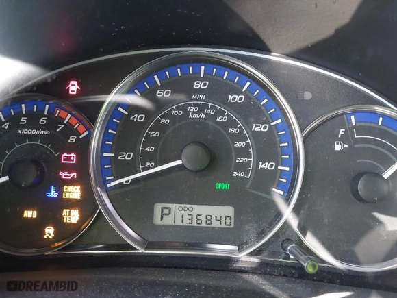 2012 Subaru Forester 2.5X Premium with VIN JF2SHADC9CH446294, listed as a IAAI auction lot 41933795 with 136,840 mi miles. Bid and sale history available at carsss.com. Image 7.