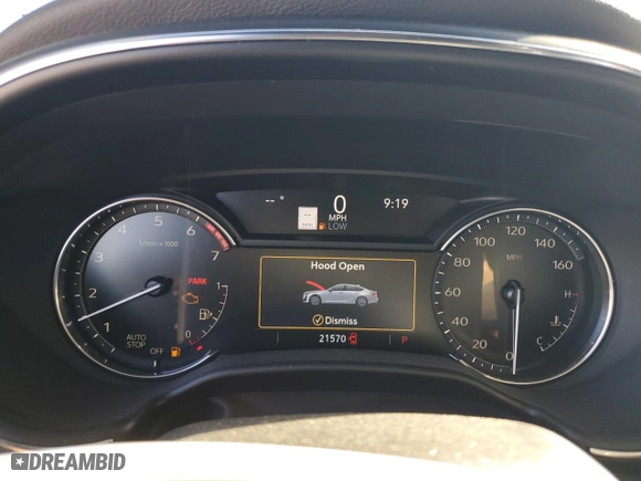 2021 Cadillac CT5 Luxury with VIN 1G6DW5RKXM0115182, listed as a Copart auction lot 81588364 with 21,570 mi miles and Salvage Title. Bid and sale history available at carsss.com. Image 9.