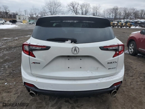 2020 Acura RDX w/A-Spec Pkg with VIN 5J8TC2H6XLL028904, listed as a Copart auction lot 44723385 with 0 mi miles and Salvage Title. Bid and sale history available at carsss.com. Image 6.