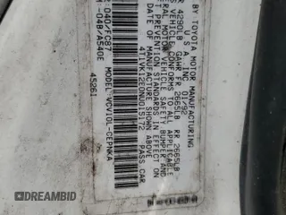 1992 Toyota Camry z VIN 4T1VK12E0NU015172, wystawiony jako Copart lot #58974095 z przebiegiem 210 163 mil mil oraz Szkoda całkowita • Salvage title. Historia ofert i sprzedaży dostępna na DreamBid. Obrazek 12.