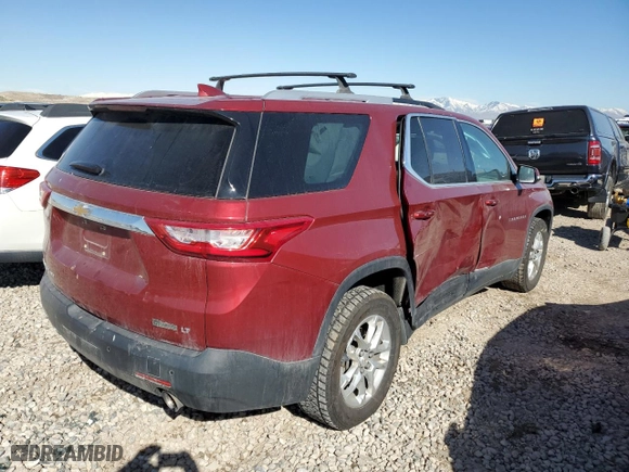 2018 Chevrolet Traverse LT Cloth with VIN 1GNEVGKW5JJ129825, listed as a Copart auction lot 47247705 with 89,580 mi miles and Salvage Title. Bid and sale history available at carsss.com. Image 3.