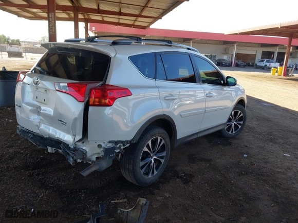 2015 Toyota RAV4 Limited with VIN 2T3DFREV4FW340913, listed as a IAAI auction lot 41807057 with 182,754 mi miles. Bid and sale history available at carsss.com. Image 4.