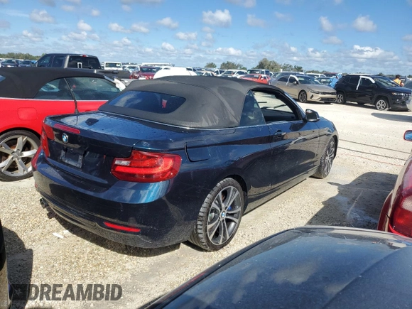 2016 BMW 2 Series 228i with VIN WBA1K9C51GV710478, listed as a Copart auction lot 74234684 with 0 mi miles and Non Repairable. Bid and sale history available at carsss.com. Image 3.