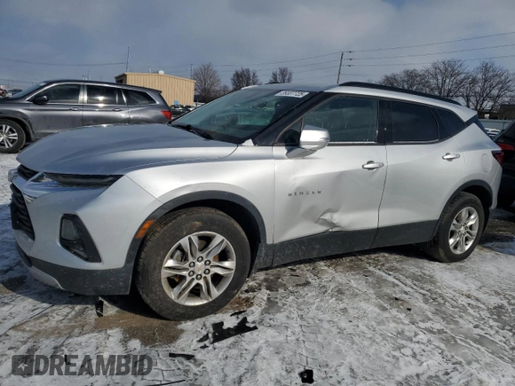 2019 Chevrolet Blazer z VIN 3GNKBGRS3KS652243, wystawiony jako Copart lot #89337725 z przebiegiem 142 148 mil mil oraz Szkoda całkowita • Salvage title. Historia ofert i sprzedaży dostępna na DreamBid. Obrazek 1.