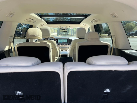 2022 Mercedes-Benz GLS 450 with VIN 4JGFF5KE1NA735534, listed as a Copart auction lot 55498415 with 113,393 mi miles and Clean Title. Bid and sale history available at DreamBid. Image 9.