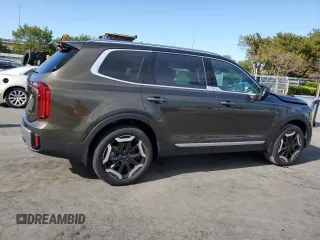 2025 Kia Telluride S with VIN 5XYP64GCXSG612966, listed as a Copart auction lot 51367835 with 105 mi miles and Salvage Title. Bid and sale history available at DreamBid. Image 3.