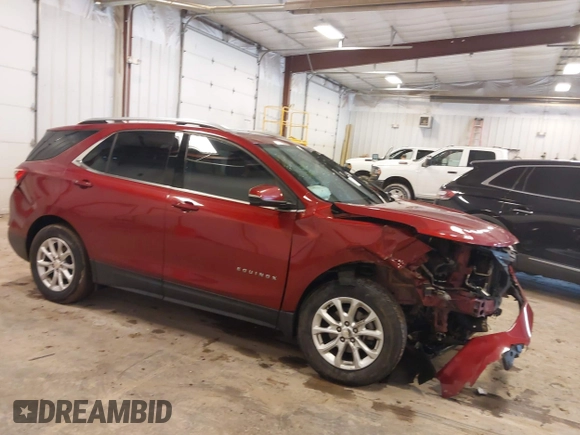 2019 Chevrolet Equinox LT with VIN 2GNAXUEV2K6112697, listed as a IAAI auction lot 41722945 with 108,676 mi miles and . Bid and sale history available at DreamBid. Image 1.