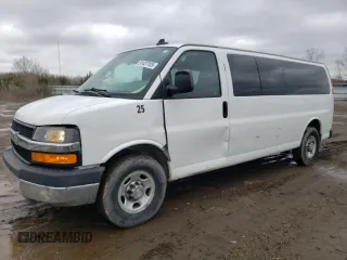 2016 Chevrolet Express Passenger LT z VIN 1GAZGPFG7G1184396, wystawiony jako Copart lot #51427105 z przebiegiem 152 008 mil mil oraz Szkoda całkowita • Salvage title. Historia ofert i sprzedaży dostępna na DreamBid. Obrazek 1.