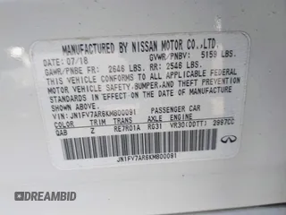 2019 Infiniti Q50 Red Sport 400 с VIN JN1FV7AR6KM800091, выставлен на аукционе IAAI как лот 41828259 с пробегом 69 907 миль миль и . История ставок и продаж доступна на DreamBid. Изображение 9.