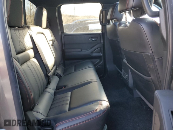 2023 Nissan Frontier Pro-4X with VIN 1N6ED1EK5PN641391, listed as a Copart auction lot 46895485 with 17,465 mi miles and Salvage title. Bid and sale history available at DreamBid. Image 10.