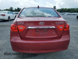 2010 Hyundai Elantra GLS with VIN KMHDU4AD6AU951095, listed as a Copart auction lot 60593945 with 167,597 mi miles and Salvage title. Bid and sale history available at DreamBid. Image 6.