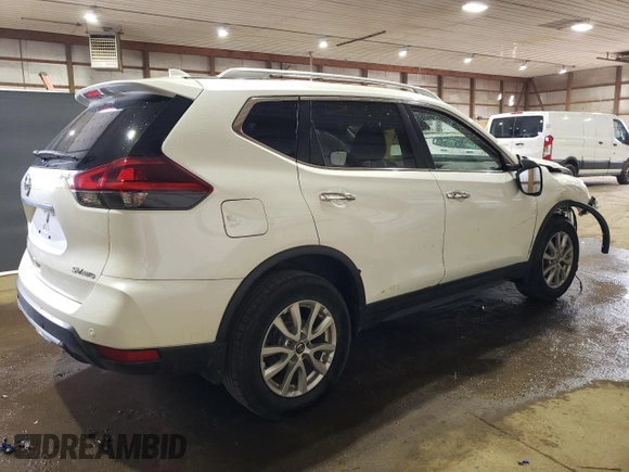 2019 Nissan Rogue SV with VIN KNMAT2MV9KP549767, listed as a Copart auction lot 54419235 with 58,400 mi miles and Salvage Title. Bid and sale history available at carsss.com. Image 3.