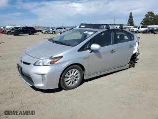 2012 Toyota Prius Plug-In with VIN JTDKN3DP1C3021476, listed as a Copart auction lot 52742345 with 204,778 mi miles and Salvage Title. Bid and sale history available at carsss.com. Image 1.