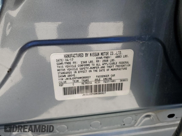 2017 Infiniti QX50 z VIN JN1BJ0RPXHM386827, wystawiony jako Copart lot #51993565 z przebiegiem 53 872 mil mil oraz Szkody całkowita. Historia ofert i sprzedaży dostępna na DreamBid. Obrazek 13.