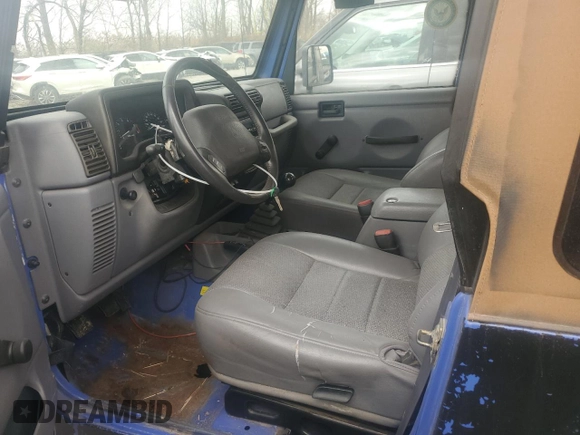 1998 Jeep Wrangler Sport with VIN 1J4FY19S5WP707201, listed as a Copart auction lot 86632884 with 0 mi miles and Salvage Title. Bid and sale history available at carsss.com. Image 7.