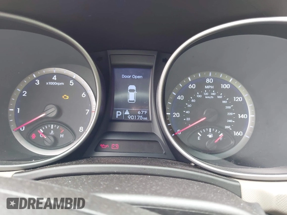 2016 Hyundai Santa Fe SE with VIN KM8SM4HFXGU144859, listed as a IAAI auction lot 42121896 with 90,175 mi miles. Bid and sale history available at carsss.com. Image 7.