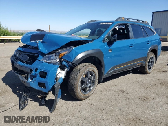 2024 Subaru Outback Wilderness z VIN 4S4BTGUDXR3209923, wystawiony jako Copart lot #58772364 z przebiegiem Nie podano mil oraz Szkoda całkowita • Salvage title. Historia ofert i sprzedaży dostępna na DreamBid. Obrazek 1.