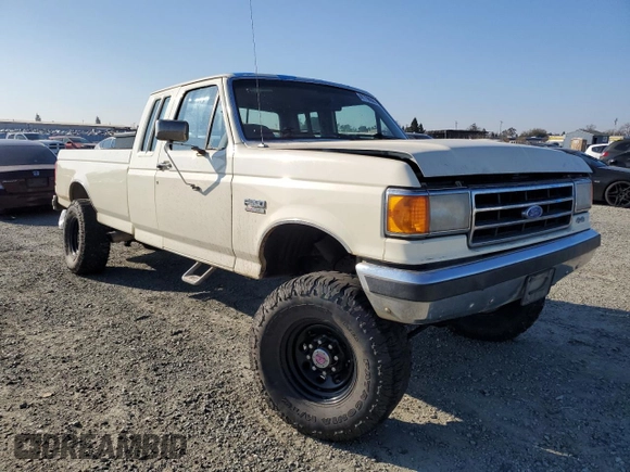 1991 Ford F-250 with VIN 1FTHX26M1MKA14231, listed as a Copart auction lot 41796005 with 6,983 mi miles and Salvage title. Bid and sale history available at DreamBid. Image 4.