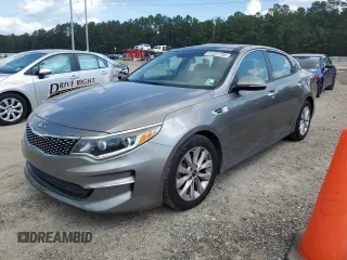 2016 Kia Optima EX with VIN 5XXGU4L37GG061810, listed as a Copart auction lot 61331735 with 98,131 mi miles and Salvage title. Bid and sale history available at DreamBid. Image 1.