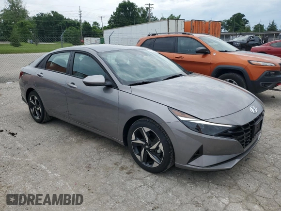 2023 Hyundai Elantra SEL with VIN KMHLS4AG7PU500424, listed as a Copart auction lot 55018164 with 2,642 mi miles and Salvage Title. Bid and sale history available at DreamBid. Image 4.