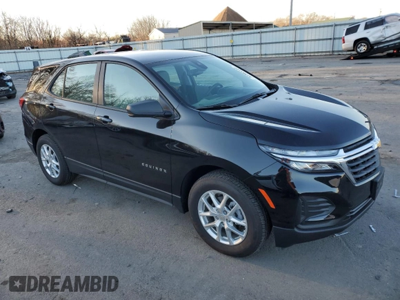2024 Chevrolet Equinox LS with VIN 3GNAX5EG7RL274354, listed as a Copart auction lot 82383104 with 12,475 mi miles and Salvage Title. Bid and sale history available at carsss.com. Image 4.