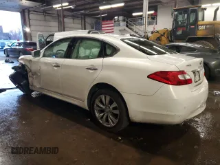 2013 Infiniti M37 with VIN JN1BY1AR0DM604816, listed as a Copart auction lot 85498034 with 126,807 mi miles and Salvage Title. Bid and sale history available at carsss.com. Image 2.