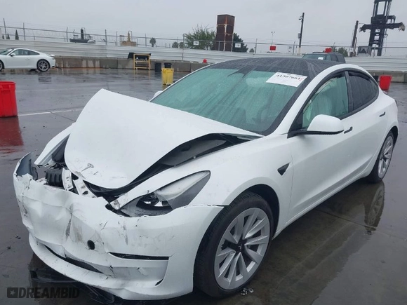 2023 Tesla Model 3 with VIN 5YJ3E1EA1PF426684, listed as a IAAI auction lot 41507661 with 28,703 mi miles. Bid and sale history available at carsss.com. Image 2.
