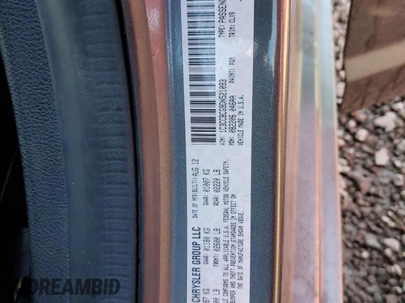2013 Chrysler 200 Limited with VIN 1C3CCBCG9DN521093, listed as a Copart auction lot 48413365 with 185,004 mi miles and Salvage Title. Bid and sale history available at DreamBid. Image 12.