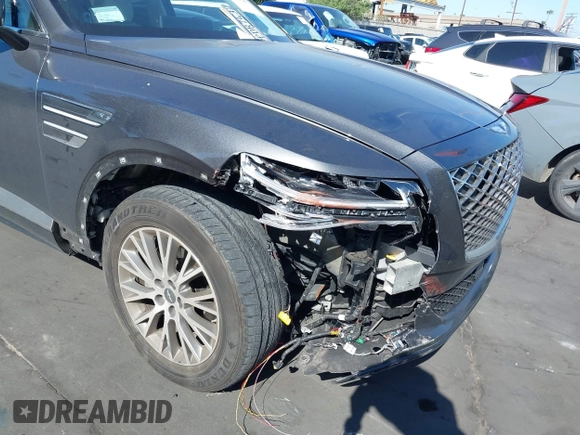 2021 Genesis GV80 with VIN KMUHB4SB8MU060882, listed as a IAAI auction lot 42011746 with Not Provided miles and . Bid and sale history available at DreamBid. Image 6.