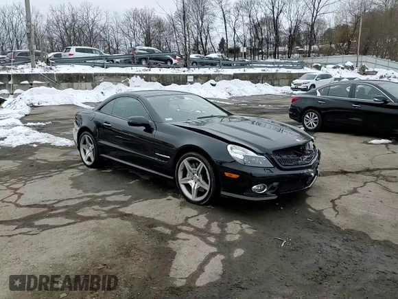 2009 Mercedes-Benz SL 550 with VIN WDBSK71F29F152210, listed as a Copart auction lot 44854165 with 69,777 mi miles and Salvage title. Bid and sale history available at DreamBid. Image 11.