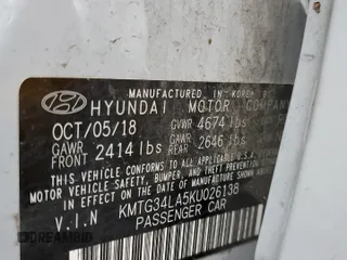 2019 Genesis G70 Advanced with VIN KMTG34LA5KU026138, listed as a Copart auction lot 81159054 with 99,964 mi miles and Salvage Title. Bid and sale history available at DreamBid. Image 14.