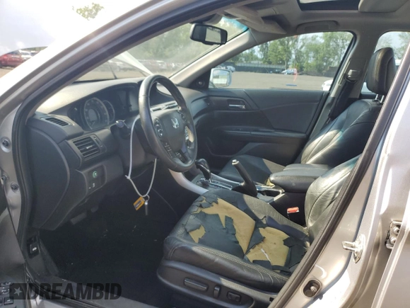 2014 Honda Accord Touring with VIN 1HGCR3F9XEA019863, listed as a Copart auction lot 62746355 with 229,044 mi miles and Salvage title. Bid and sale history available at DreamBid. Image 7.