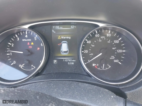 2015 Nissan Rogue SL with VIN 5N1AT2MV0FC791503, listed as a IAAI auction lot 41622888 with 110,792 mi miles. Bid and sale history available at carsss.com. Image 7.