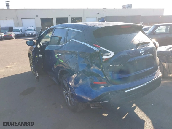 2020 Nissan Murano S with VIN 5N1AZ2AJ1LN152482, listed as a IAAI auction lot 41436555 with 92,639 mi miles. Bid and sale history available at carsss.com. Image 3.