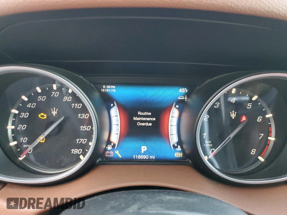 2017 Maserati Levante S z VIN ZN661YUS1HX225966, wystawiony jako Copart lot #52089285 z przebiegiem 118 690 mil mil oraz Szkoda całkowita • Salvage title. Historia ofert i sprzedaży dostępna na DreamBid. Obrazek 9.