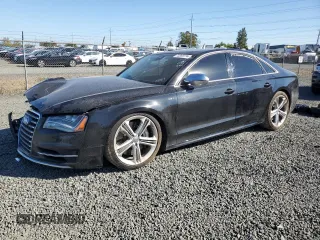 2013 Audi S8 with VIN WAUD2AFD7DN018965, listed as a Copart auction lot 73369774 with 0 mi miles and Salvage Title. Bid and sale history available at carsss.com. Image 1.