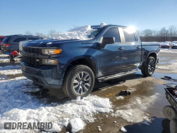 2020 Chevrolet Silverado 1500 Custom with VIN 3GCPWBEH9LG329836, listed as a Copart auction lot 85969524 with 116,430 mi miles and Non Repairable. Bid and sale history available at carsss.com. Image 1.