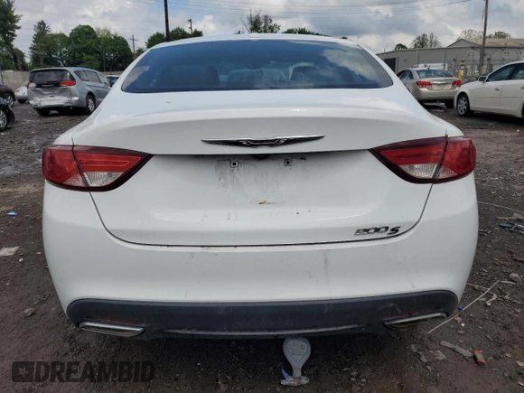 2015 Chrysler 200 S with VIN 1C3CCCBG4FN527099, listed as a Copart auction lot 55499465 with 87,403 mi miles and Salvage Title. Bid and sale history available at DreamBid. Image 6.
