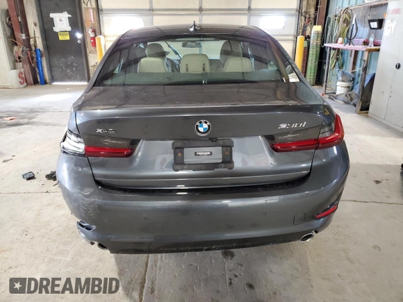 2022 BMW 3 Series 330i xDrive with VIN 3MW5R7J03N8C69445, listed as a Copart auction lot 48023605 with 0 mi miles and Salvage Title. Bid and sale history available at carsss.com. Image 6.