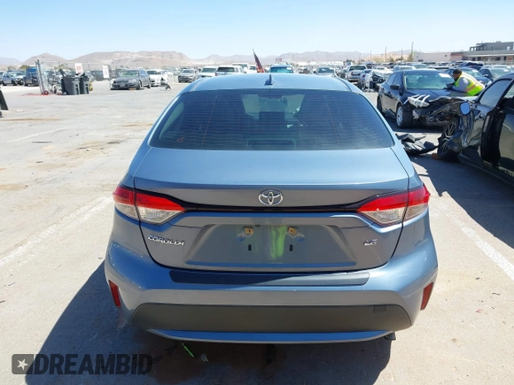 2022 Toyota Corolla LE with VIN JTDEPMAE8NJ227215, listed as a IAAI auction lot 41855168 with 24,563 mi miles and . Bid and sale history available at DreamBid. Image 16.